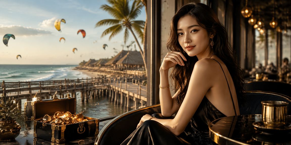 Người dùng thư giãn bên ly cà phê tại Mũi Né trong khi xem kết quả cược trực tuyến