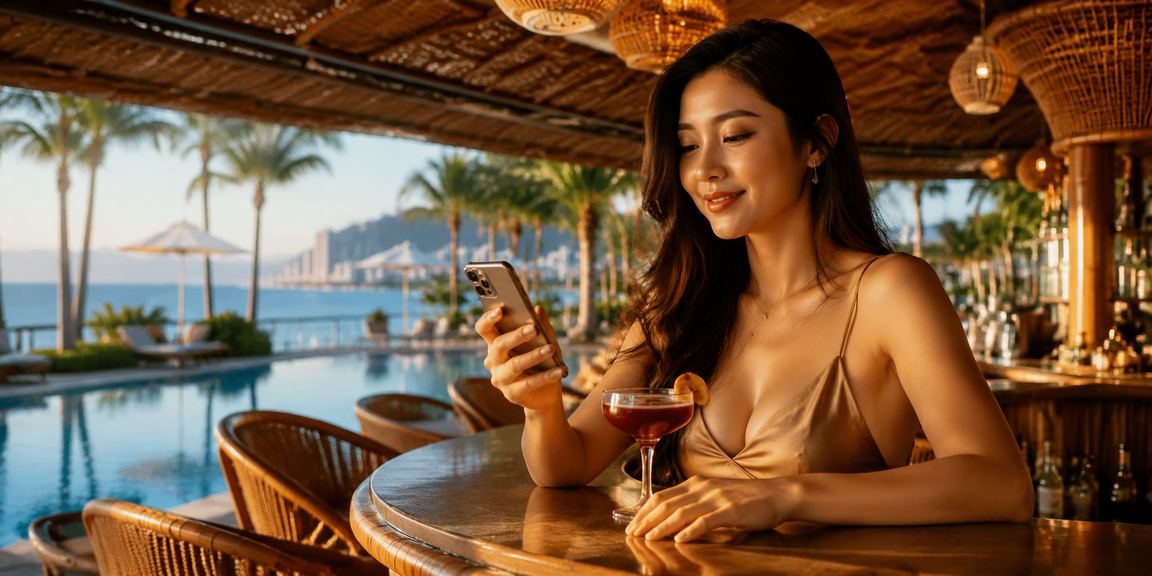 Người chơi trải nghiệm slot game trên điện thoại Android tại Nha Trang